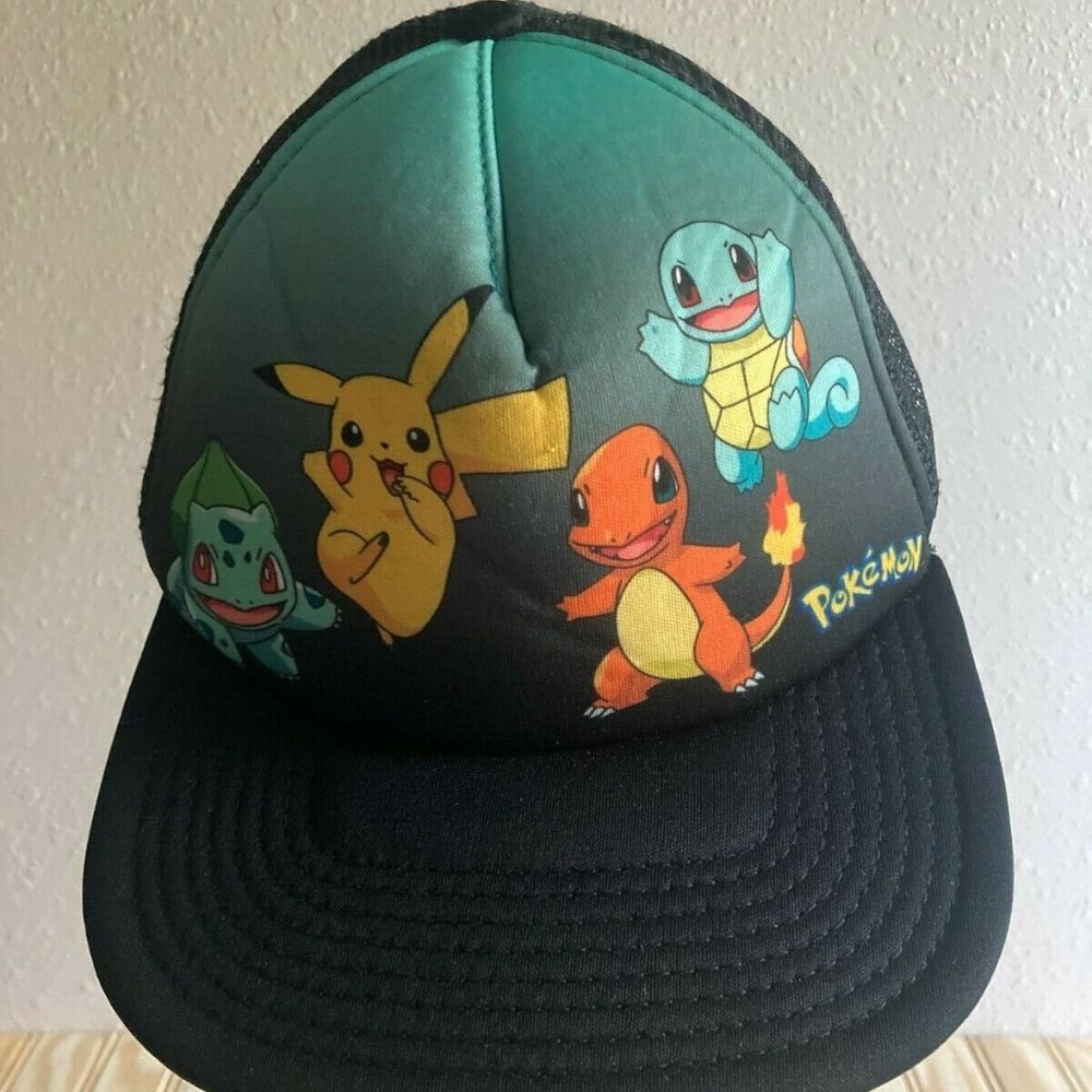 Pokémon Official Snap Back Cap/Hat 2014 Charizard; Bulbasaur; Pikachu; Squirtle